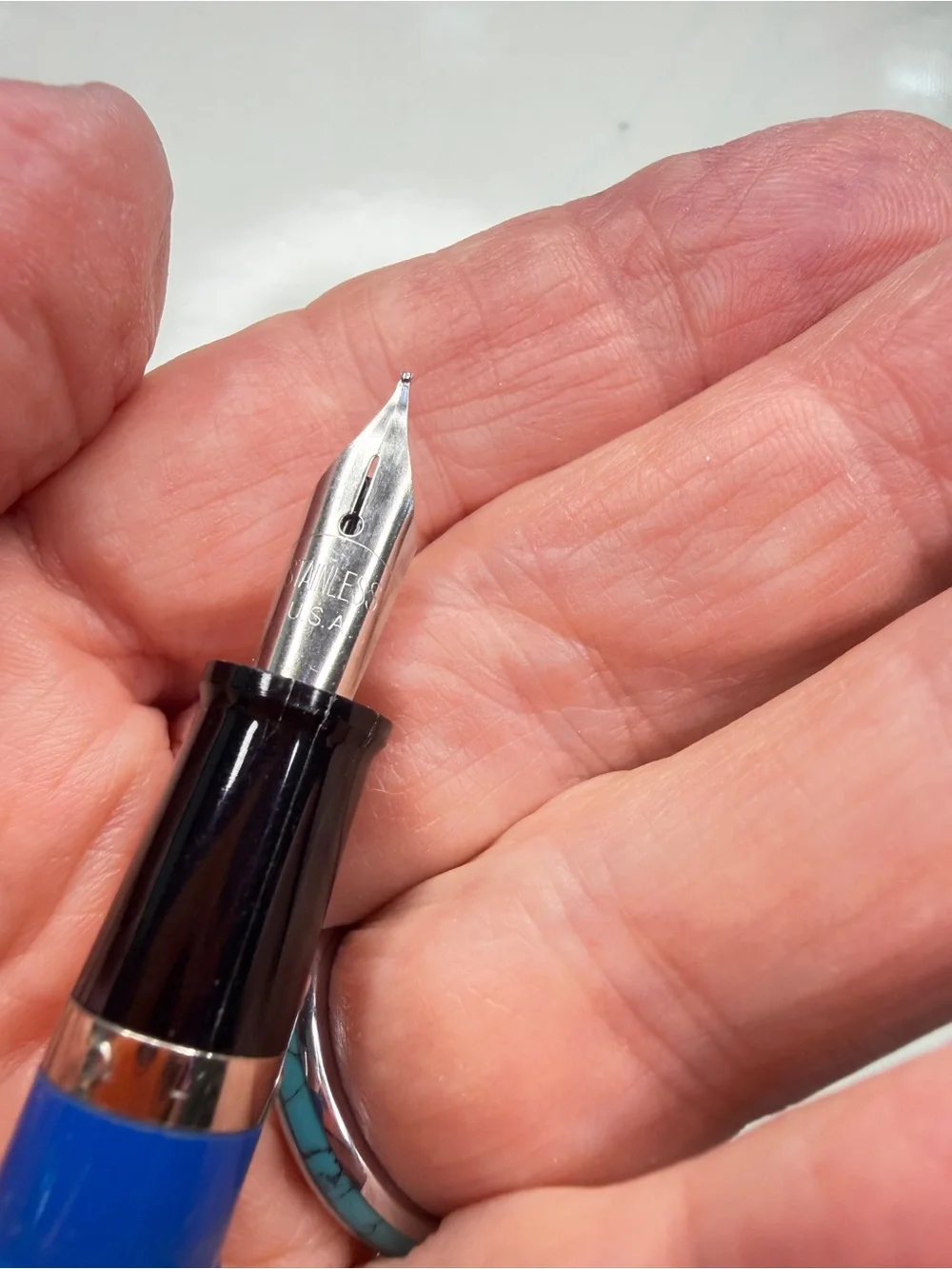 Wearever vintage fountain pen.  Stainless steel nib.